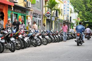 Maldives,Male street scene