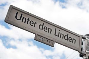 TLC Berlin - Unter den Linden sign